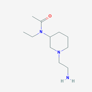 molecular formula C11H23N3O B7918753 N-[1-(2-Amino-ethyl)-piperidin-3-yl]-N-ethyl-acetamide 