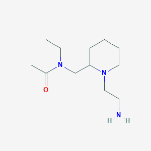 molecular formula C12H25N3O B7918765 N-[1-(2-Amino-ethyl)-piperidin-2-ylmethyl]-N-ethyl-acetamide 