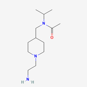 molecular formula C13H27N3O B7918803 N-[1-(2-Amino-ethyl)-piperidin-4-ylmethyl]-N-isopropyl-acetamide 