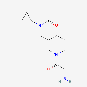 molecular formula C13H23N3O2 B7919061 N-[1-(2-Amino-acetyl)-piperidin-3-ylmethyl]-N-cyclopropyl-acetamide 
