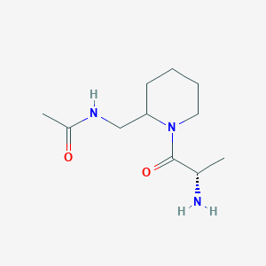molecular formula C11H21N3O2 B7919073 N-[1-((S)-2-Amino-propionyl)-piperidin-2-ylmethyl]-acetamide 