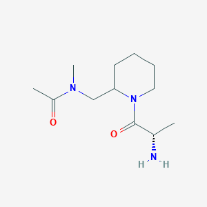 molecular formula C12H23N3O2 B7919101 N-[1-((S)-2-Amino-propionyl)-piperidin-2-ylmethyl]-N-methyl-acetamide 