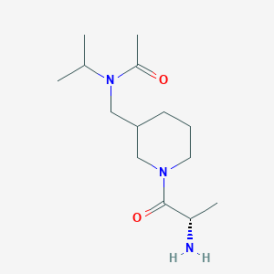 molecular formula C14H27N3O2 B7919189 N-[1-((S)-2-Amino-propionyl)-piperidin-3-ylmethyl]-N-isopropyl-acetamide 