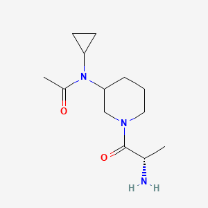 molecular formula C13H23N3O2 B7919201 N-[1-((S)-2-Amino-propionyl)-piperidin-3-yl]-N-cyclopropyl-acetamide 