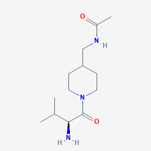 molecular formula C13H25N3O2 B7919259 N-[1-((S)-2-Amino-3-methyl-butyryl)-piperidin-4-ylmethyl]-acetamide 
