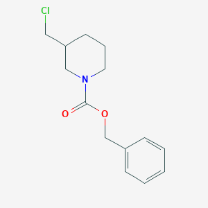 molecular formula C14H18ClNO2 B7919603 Benzyl 3-(chloromethyl)piperidine-1-carboxylate 