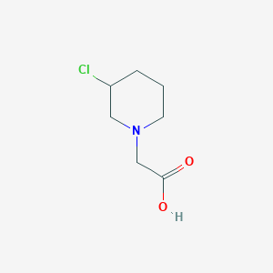 molecular formula C7H12ClNO2 B7919707 (3-Chloro-piperidin-1-yl)-acetic acid 