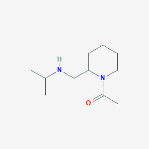 molecular formula C11H22N2O B7919807 1-[2-(Isopropylamino-methyl)-piperidin-1-yl]-ethanone 
