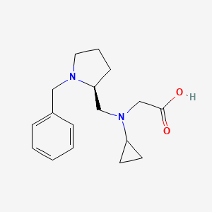 molecular formula C17H24N2O2 B7920274 [((S)-1-Benzyl-pyrrolidin-2-ylmethyl)-cyclopropyl-amino]-acetic acid 