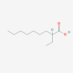 molecular formula C11H22O2 B079203 Nonanoic acid, 2-ethyl- CAS No. 14276-84-7