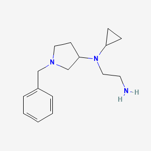 molecular formula C16H25N3 B7920434 N*1*-(1-Benzyl-pyrrolidin-3-yl)-N*1*-cyclopropyl-ethane-1,2-diamine 