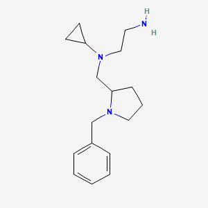 molecular formula C17H27N3 B7920443 N1-((1-Benzylpyrrolidin-2-yl)methyl)-N1-cyclopropylethane-1,2-diamine 