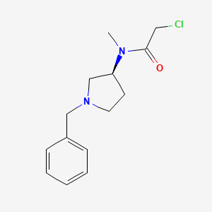 molecular formula C14H19ClN2O B7920470 N-((S)-1-Benzyl-pyrrolidin-3-yl)-2-chloro-N-methyl-acetamide 