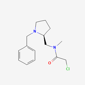molecular formula C15H21ClN2O B7920478 N-((S)-1-Benzyl-pyrrolidin-2-ylmethyl)-2-chloro-N-methyl-acetamide 
