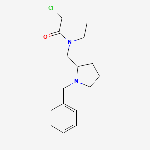 molecular formula C16H23ClN2O B7920501 N-(1-Benzyl-pyrrolidin-2-ylmethyl)-2-chloro-N-ethyl-acetamide 