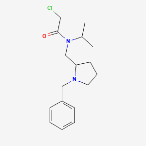 molecular formula C17H25ClN2O B7920523 N-(1-Benzyl-pyrrolidin-2-ylmethyl)-2-chloro-N-isopropyl-acetamide 