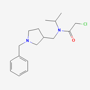 molecular formula C17H25ClN2O B7920537 N-(1-Benzyl-pyrrolidin-3-ylmethyl)-2-chloro-N-isopropyl-acetamide 