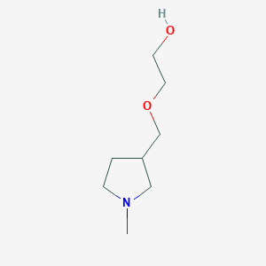molecular formula C8H17NO2 B7920545 2-(1-Methyl-pyrrolidin-3-ylmethoxy)-ethanol 
