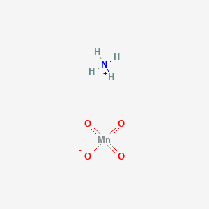 molecular formula NH4MnO4<br>H4MnNO4 B079206 Ammonium permanganate CAS No. 13446-10-1