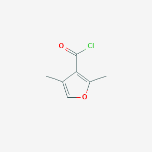 molecular formula C7H7ClO2 B079215 2,4-Dimethylfuran-3-carbonyl chloride CAS No. 15139-39-6