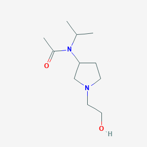 molecular formula C11H22N2O2 B7921639 N-[1-(2-Hydroxy-ethyl)-pyrrolidin-3-yl]-N-isopropyl-acetamide 