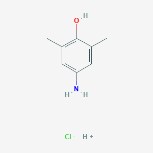 molecular formula C8H12ClNO B079217 Phenol, 4-amino-2,6-dimethyl-, hydrochloride CAS No. 10486-48-3