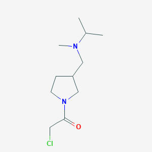 molecular formula C11H21ClN2O B7921875 2-Chloro-1-{3-[(isopropyl-methyl-amino)-methyl]-pyrrolidin-1-yl}-ethanone 