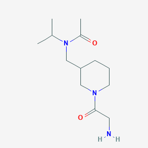 molecular formula C13H25N3O2 B7921906 N-[1-(2-Amino-acetyl)-piperidin-3-ylmethyl]-N-isopropyl-acetamide 