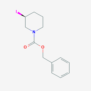 molecular formula C13H16INO2 B7922148 (S)-3-Iodo-piperidine-1-carboxylic acid benzyl ester 
