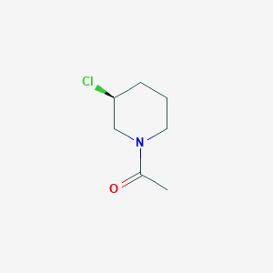 molecular formula C7H12ClNO B7922158 1-((S)-3-Chloro-piperidin-1-yl)-ethanone 