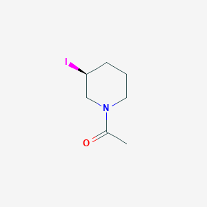 molecular formula C7H12INO B7922170 1-((S)-3-Iodo-piperidin-1-yl)-ethanone 