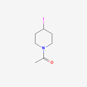 molecular formula C7H12INO B7922175 1-(4-Iodo-piperidin-1-yl)-ethanone 