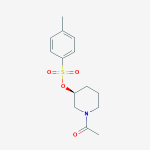 molecular formula C14H19NO4S B7922181 Toluene-4-sulfonic acid (S)-1-acetyl-piperidin-3-yl ester 