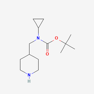 molecular formula C14H26N2O2 B7922206 Cyclopropyl-piperidin-4-ylmethyl-carbamic acid tert-butyl ester 