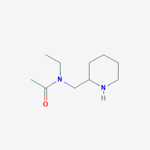 molecular formula C10H20N2O B7922242 N-Ethyl-N-piperidin-2-ylmethyl-acetamide 
