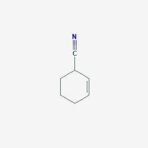 molecular formula C7H9N B079223 cyclohex-2-ene-1-carbonitrile CAS No. 13048-17-4