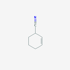 molecular formula C7H9N B079223 2-Cyclohexene-1-carbonitrile CAS No. 13048-17-4
