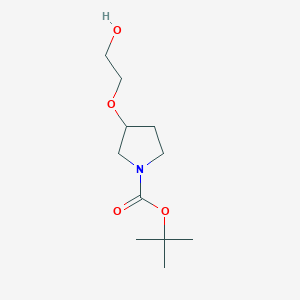 molecular formula C11H21NO4 B7922402 Tert-butyl 3-(2-hydroxyethoxy)pyrrolidine-1-carboxylate 