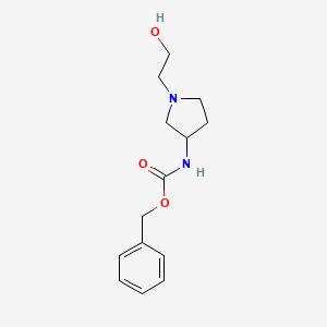 molecular formula C14H20N2O3 B7922833 [1-(2-Hydroxy-ethyl)-pyrrolidin-3-yl]-carbamic acid benzyl ester 