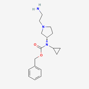 molecular formula C17H25N3O2 B7922875 [(S)-1-(2-Amino-ethyl)-pyrrolidin-3-yl]-cyclopropyl-carbamic acid benzyl ester 