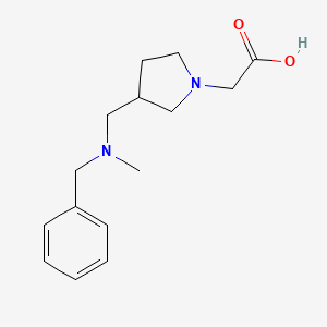molecular formula C15H22N2O2 B7923019 {3-[(Benzyl-methyl-amino)-methyl]-pyrrolidin-1-yl}-acetic acid 