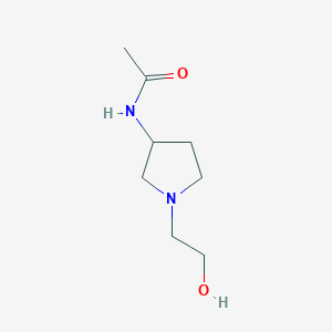 molecular formula C8H16N2O2 B7923083 N-[1-(2-Hydroxy-ethyl)-pyrrolidin-3-yl]-acetamide 