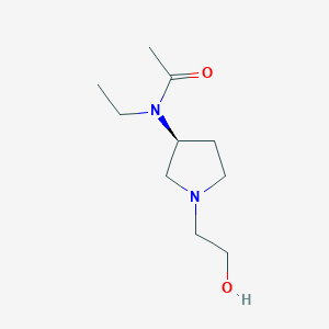molecular formula C10H20N2O2 B7923119 N-Ethyl-N-[(S)-1-(2-hydroxy-ethyl)-pyrrolidin-3-yl]-acetamide 