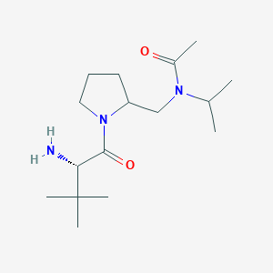 molecular formula C16H31N3O2 B7923188 N-[1-((S)-2-Amino-3,3-dimethyl-butyryl)-pyrrolidin-2-ylmethyl]-N-isopropyl-acetamide 