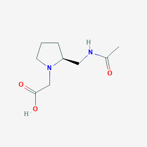 molecular formula C9H16N2O3 B7923222 [(S)-2-(Acetylamino-methyl)-pyrrolidin-1-yl]-acetic acid 