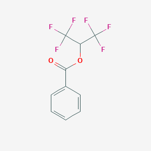 molecular formula C10H6F6O2 B079233 1,1,1,3,3,3-Hexafluoropropan-2-yl benzoate CAS No. 10315-85-2