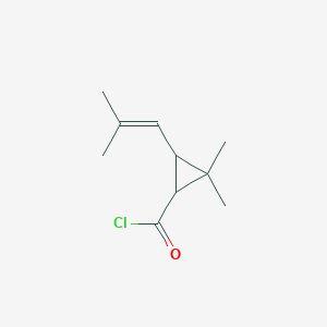 molecular formula C10H15ClO B079238 Chrysanthemoyl chloride CAS No. 14297-81-5