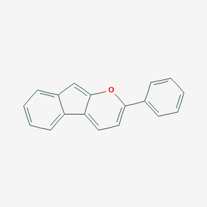 molecular formula C18H12O B079246 2-Phenylindeno[2,1-b]pyran CAS No. 10435-67-3
