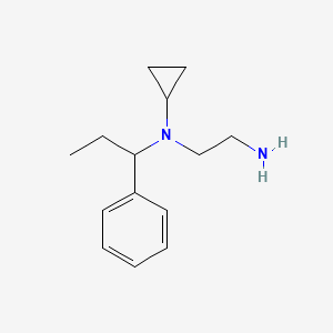 molecular formula C14H22N2 B7925332 N*1*-Cyclopropyl-N*1*-(1-phenyl-propyl)-ethane-1,2-diamine 