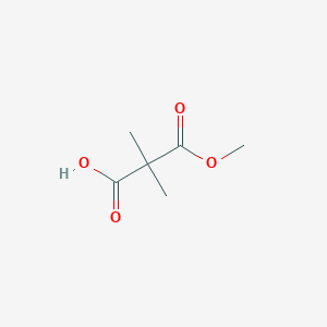 molecular formula C6H10O4 B079277 3-Methoxy-2,2-dimethyl-3-oxopropanoic acid CAS No. 13051-21-3